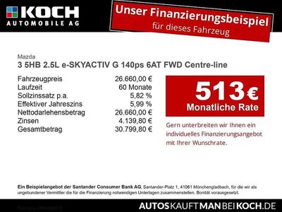 Neu Mazda 3 140 PS (102 kW) 2026 Rot Limousine