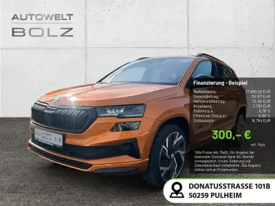 Gebraucht Skoda Karoq SportLine 150 PS (110 kW) 2022 Phoenixorange premium metallic SUV
