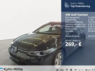 Brugt VW Golf VIII Life 110 HK (80 kW) 2024 Grå Stationcar