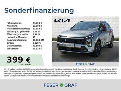Gebraucht Kia Sportage GT-Line 180 PS (132 kW) 2025 Lunarsilber/schwarz SUV