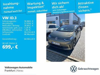 Gebraucht VW ID.3 Pro 150 kW (204 PS) 2023 Dark olivine green metallic Kleinwagen