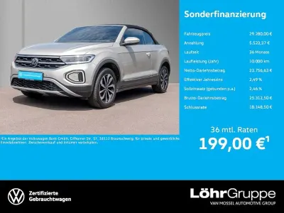 Gebraucht VW T-Roc Cabriolet Style 150 PS (110 kW) 2025 Ivory silver metallic Cabrio