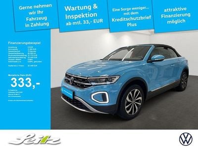 Gebraucht VW T-Roc Cabriolet Style 110 PS (80 kW) 2022 Blau Cabrio