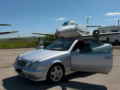 Gebraucht Mercedes CLK200 AMG 136 PS (100 kW) 2001 Silber Cabrio