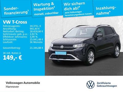 Gebraucht VW T-Cross Goal 95 PS (69 kW) 2025 Schwarz SUV