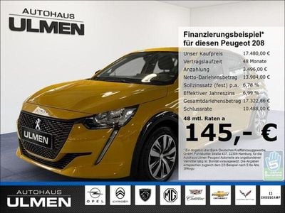 Second-hand Peugeot e-208 Active 100 kW (136 CP) 2023 Galben Hatchback