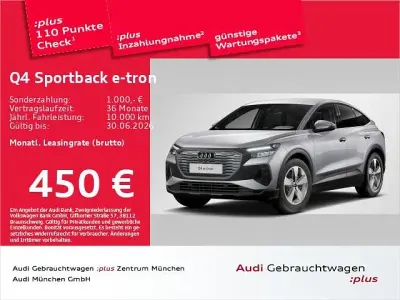 Brugt Audi Q4 Sportback e-tron Sport 210 kW (286 HK) 2025 Sølv SUV