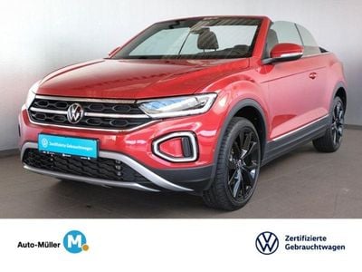 Gebraucht VW T-Roc Cabriolet Style 150 PS (110 kW) 2024 Kings red metallic (metallic) Cabrio