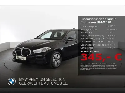 Gebraucht BMW 118 Advantage 136 PS (100 kW) 2023 Schwarz Limousine