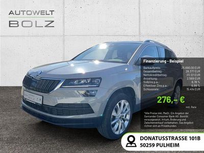 Gebraucht Skoda Karoq Clever 150 PS (110 kW) 2021 Stahlgrau SUV