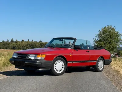 Gebraucht Saab 900 Cabriolet 126 PS (92 kW) 1989 Rot Cabrio