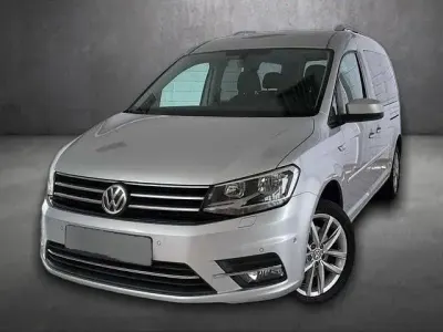 Gebraucht VW Caddy Maxi Highline 102 PS (75 kW) 2015 Silber metallic Van / Kleinbus