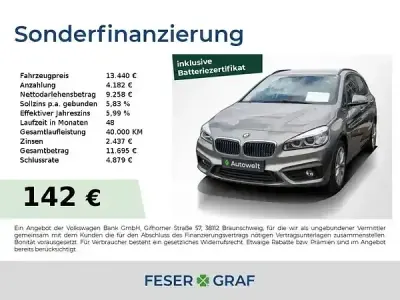 Gebraucht BMW 225 Advantage 224 PS (164 kW) 2017 Platinsilber metallic Van / Kleinbus