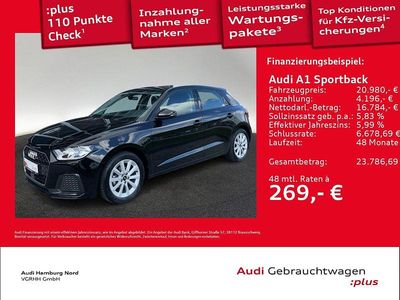 Second-hand Audi A1 Sportback Advanced 95 CP (69 kW) 2022 Negru Hatchback