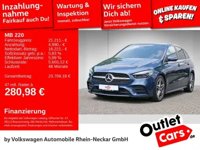 Gebraucht Mercedes B220 AMG 190 PS (139 kW) 2019 Blau Van / Kleinbus