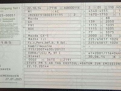 Blau Gebraucht 2014 Mazda CX-5 Center-Line SUV | 9.980 € (Teuer)