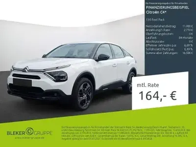 Używany Citroën C4 Feel 131 KM (96 kW) 2023 Biały Sedan/Limuzyna