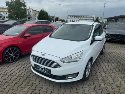 Gebraucht Ford C-MAX Titanium 125 PS (91 kW) 2018 Weiß Van / Kleinbus