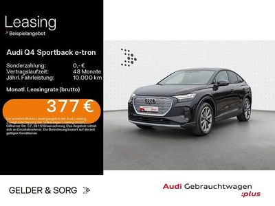 Mythosschwarz metallic Gebraucht 2025 Audi Q4 Sportback e-tron Ambiente SUV | 41.280 € (Teuer)