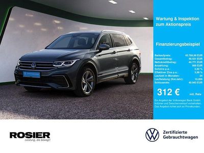Grau / platinum grey Gebraucht 2024 VW Tiguan Allspace R-line SUV | 45.770 € (Teuer)