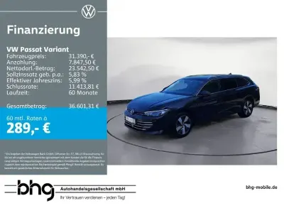 Gebraucht VW Passat Business 150 PS (110 kW) 2025 Grenadillschwarz metallic Kombi