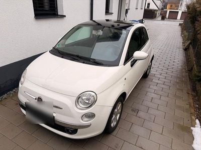 Gebraucht Fiat 500 Lounge 69 PS (50 kW) 2008 Weiß Kleinwagen