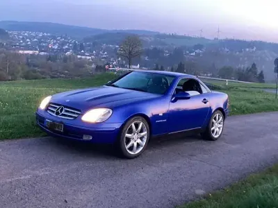 Gebraucht Mercedes SLK230 193 PS (141 kW) 1998 Blau Cabrio