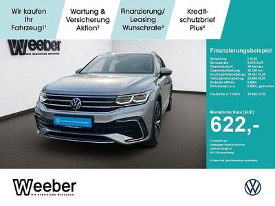 Gebraucht VW Tiguan Allspace R-line 200 PS (147 kW) 2021 Pyrit silber (metallic) SUV