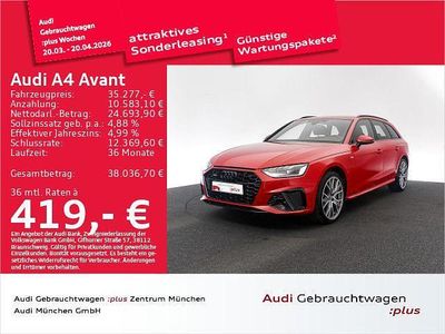 Gebraucht Audi A4 S-Line 204 PS (150 kW) 2024 Progressivrot metallic Kombi