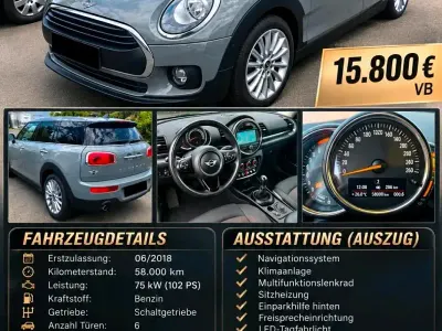 Gebraucht Mini Cooper Clubman 102 PS (75 kW) 2018 Grau Kombi