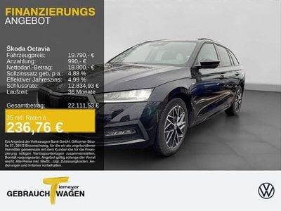 Schwarz Gebraucht 2021 Skoda Octavia Clever Kombi | 19.790 € (Guter Preis)