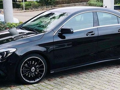 Schwarz Gebraucht 2018 Mercedes CLA220 AMG line Limousine | 26.799 € (Teuer)