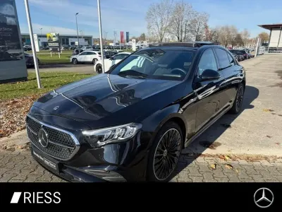 Gebraucht Mercedes E300 AMG 313 PS (230 kW) 2025 Metalliclack obsidianschwarz Limousine