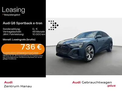 Gebraucht Audi Q8 e-tron S-Line 300 kW (408 PS) 2023 Blau SUV