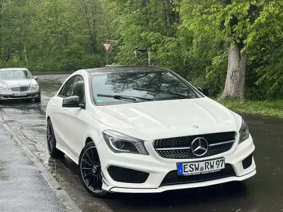 Brugt Mercedes CLA200 AMG line 156 HK (114 kW) 2014 Hvid Coupe