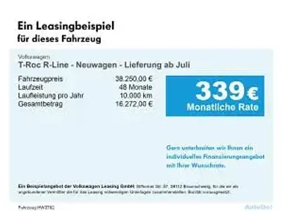 Nuova VW T-Roc R-line 150 CV (110 kW) 2026 Grigio SUV