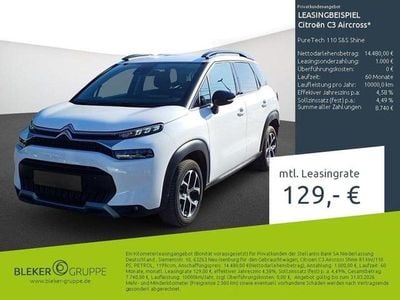 Gebraucht Citroën C3 Aircross Shine 110 PS (80 kW) 2023 Weiß SUV
