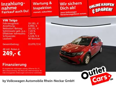 Brugt VW Taigo Life 110 HK (80 kW) 2022 Rød SUV