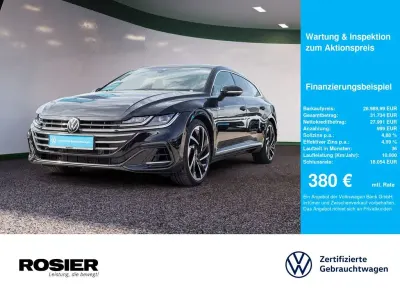 Gebraucht VW Arteon R-line 200 PS (147 kW) 2021 Schwarz / deep black Kombi