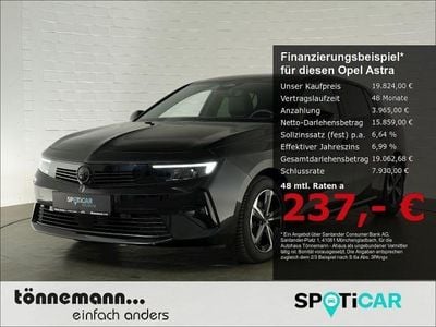 Gebraucht Opel Astra 131 PS (96 kW) 2024 Karbon schwarz Limousine