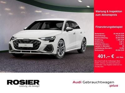 Weiss / arkonaweiss Gebraucht 2024 Audi S3 Comfort Limousine | 40.440 € (Superpreis)