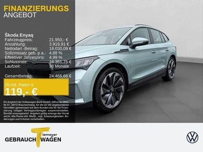 Silber Gebraucht 2021 Skoda Enyaq iV SUV | 21.950 € (Superpreis)