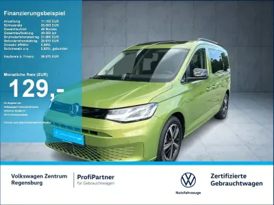 Neu VW Caddy Maxi California 114 PS (83 kW) 2025 Grün Van / Kleinbus