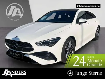 Brugt Mercedes CLA200 Shooting Brake AMG 163 HK (119 kW) 2024 Hvid Stationcar