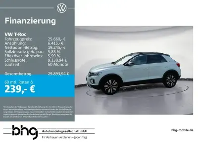 Gebraucht VW T-Roc Life 150 PS (110 kW) 2025 Weiß SUV