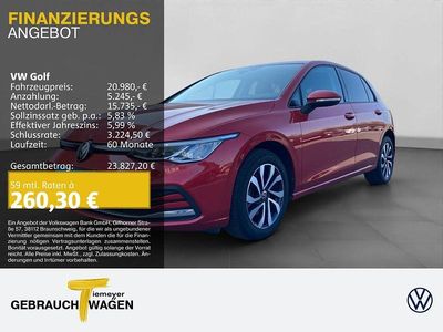 Gebraucht VW Golf VIII Active 131 PS (96 kW) 2022 Rot Limousine