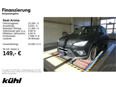 Gebraucht Seat Arona Beats 95 PS (69 kW) 2021 Mitternachtsschwarz SUV