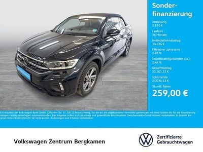 Gebraucht VW T-Roc Cabriolet R-line 150 PS (110 kW) 2025 Schwarz Cabrio