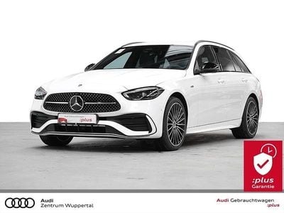Weiss Gebraucht 2025 Mercedes C300e AMG line Kombi | 44.444 € (Superpreis)