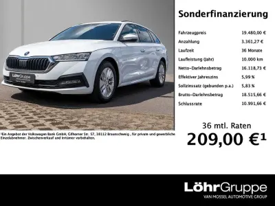 Gebraucht Skoda Octavia Ambition 116 PS (85 kW) 2021 Moonweiss metallic Kombi